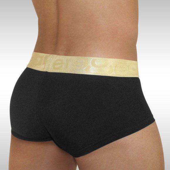 Ergowear Men's FEEL Pouch Modal  Boxer Brief, Black w Gold,  XL (34-38), New - Picture 4 of 4
